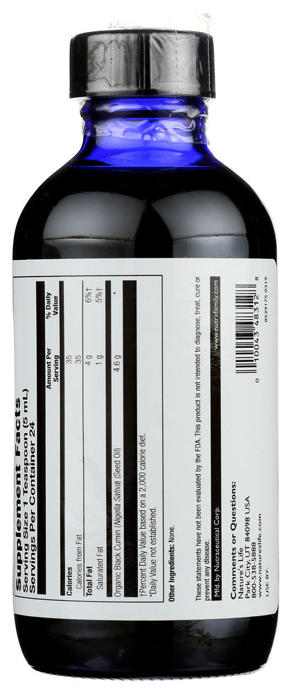 Natures Life: Black Seed Oil Cold Press, 4 Oz