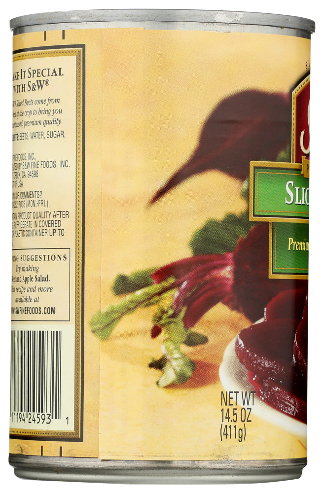 S & W: Sliced Beets, 14.5 Oz