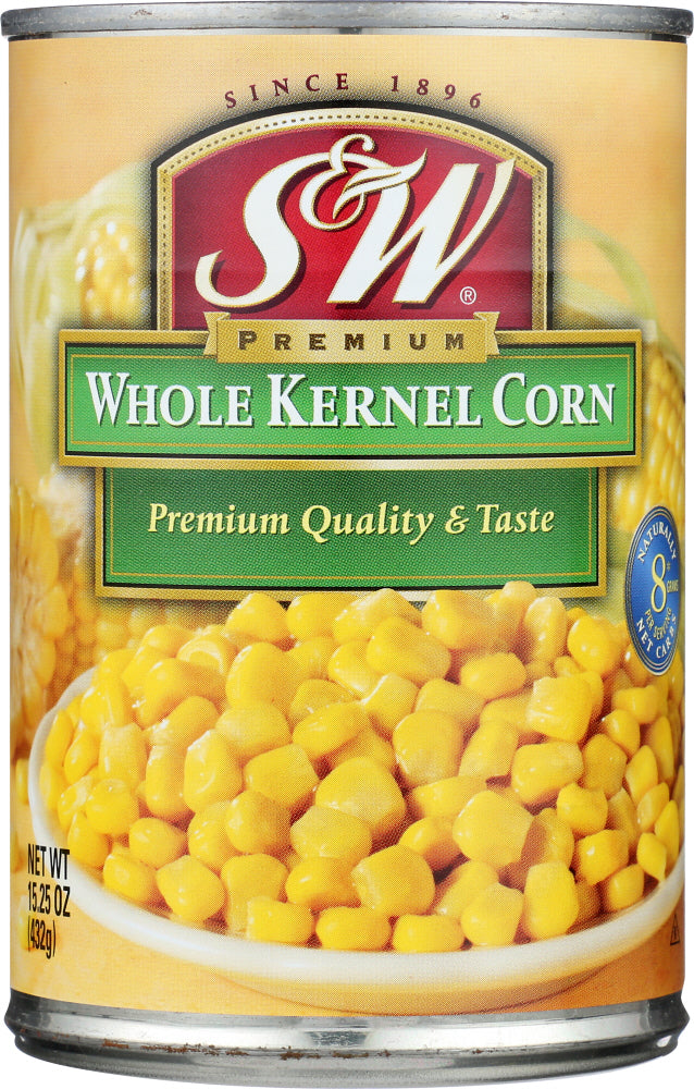 S & W: Whole Kernel Corn, 15.25 Oz