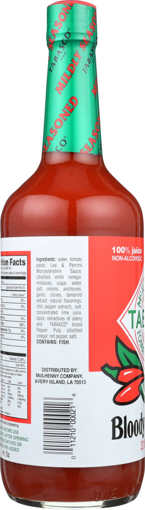 Tabasco: Tomato Cocktail Bloody Mary Mix, 32 Oz