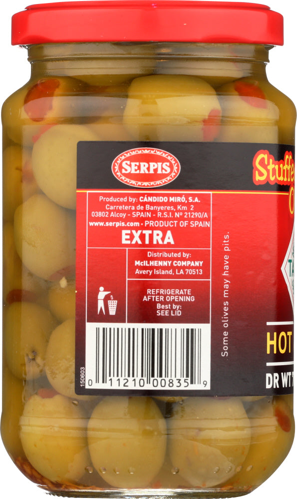 Tabasco: Hot & Spicy Stuffed Spanish Olives, 7.05 Oz