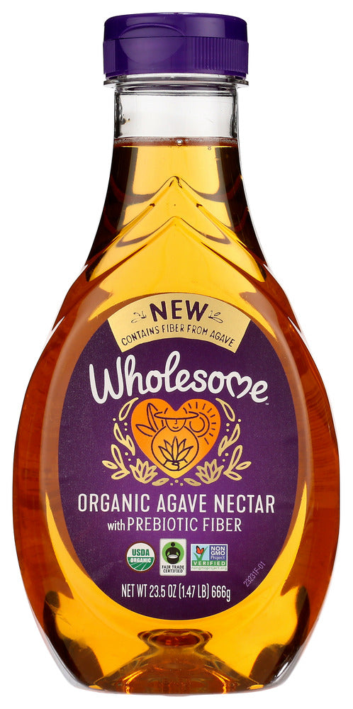 Wholesome: Organic Agave Vinegar With Prebiotic Fiber, 23.5 Oz