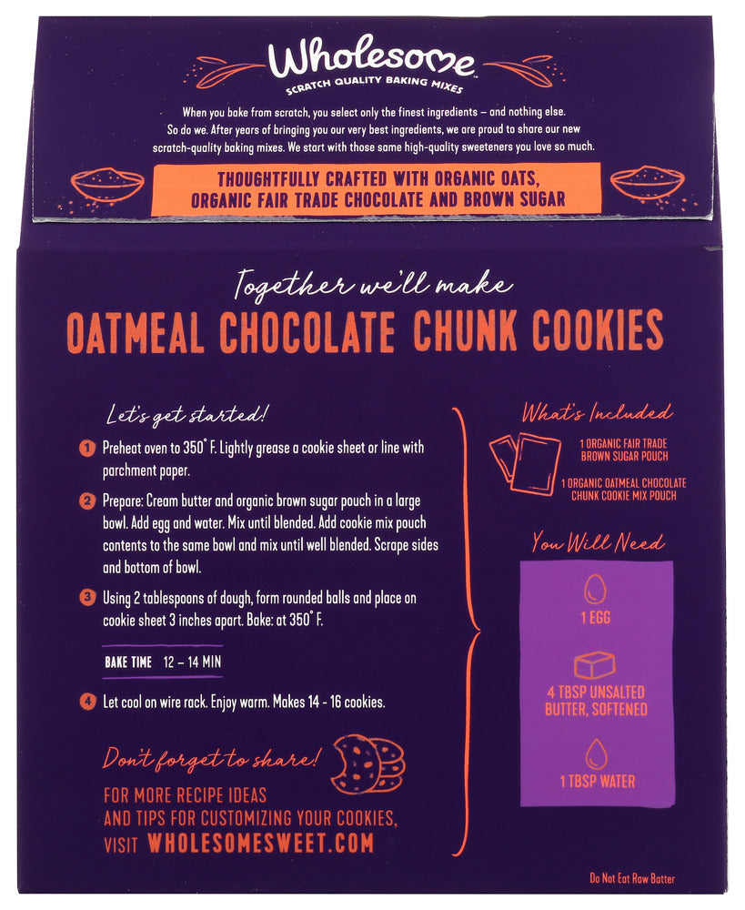 Wholesome: Mix Cookie Oat Choc Chunk, 14 Oz