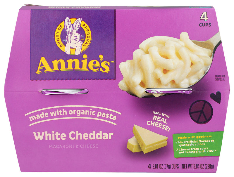 Annies Homegrown: Pasta Mac N Whte Cheddar, 8.04 Oz