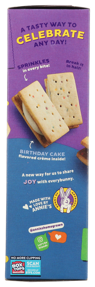 Annies Homegrown: Organic Birthday Cake Graham Sandwiches, 8 Oz