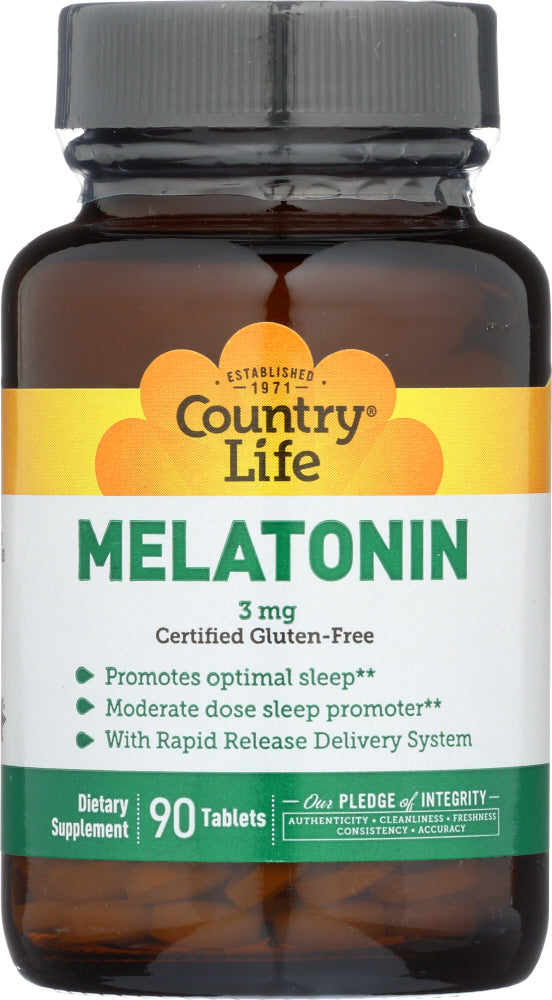 Country Life: Melatonin 3Mg, 90 Tb