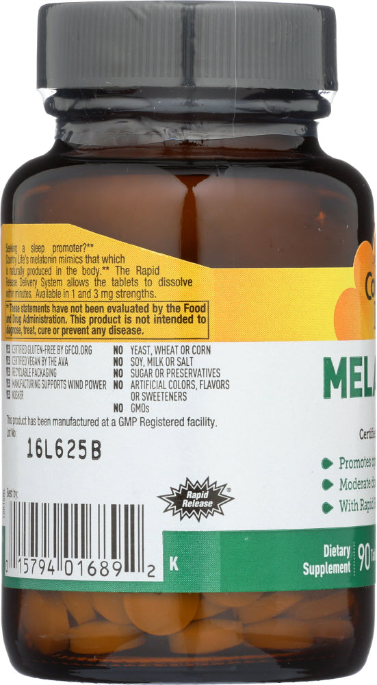 Country Life: Melatonin 3Mg, 90 Tb