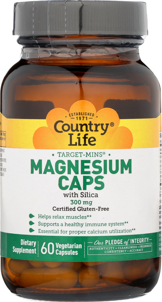 Country Life: Target Mins Magnesium Caps 300Mg, 60 Vc