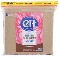 C & H: Sugar Drk Brown Pure Cane, 2 Lb