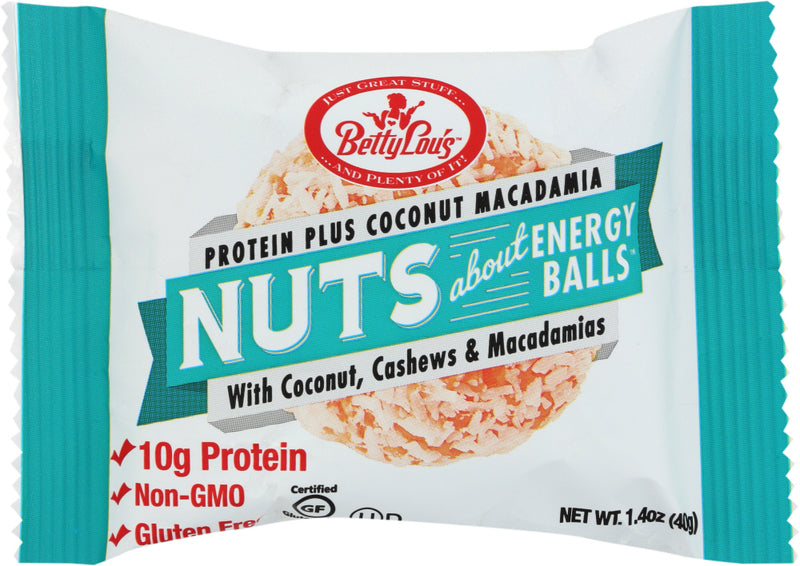 Betty Lous: Balls Coconut Macadamia, 1.4 Oz