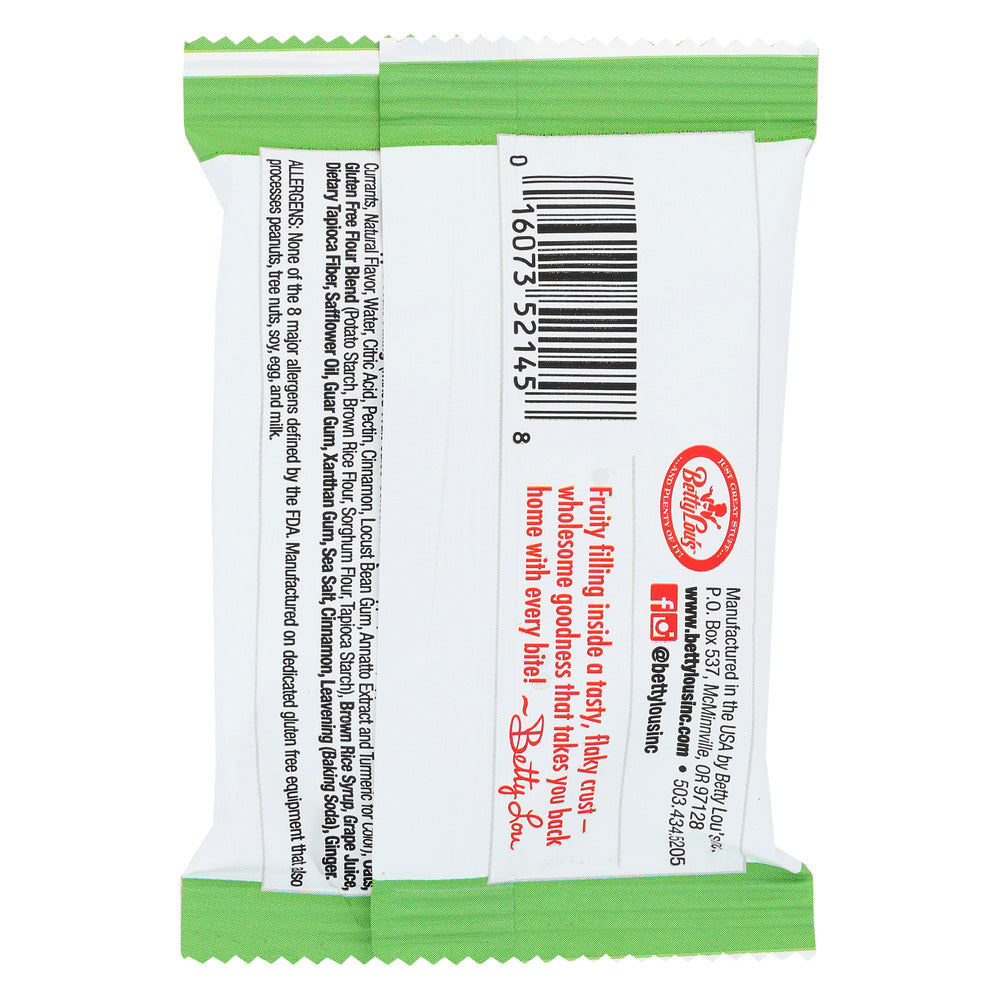 Betty Lous: Apple Cinnamon Fruit Bar, 2 Oz