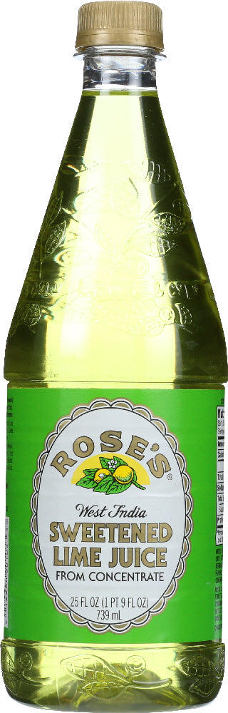 Roses: Sweetened Lime Juice, 25 Oz