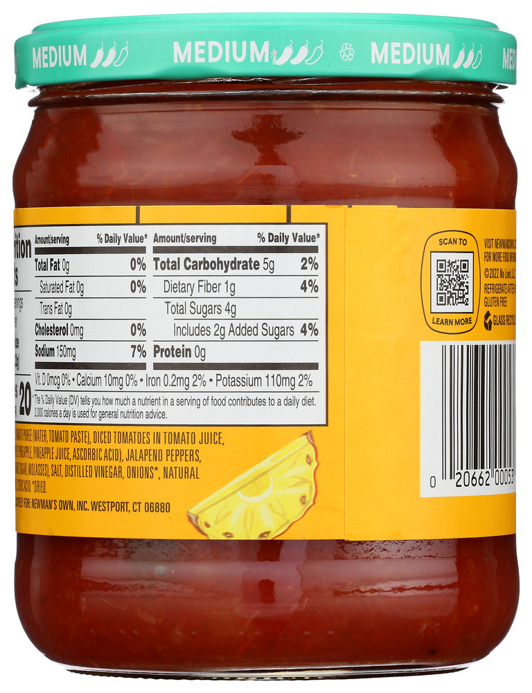 Newmans Own: Pineapple Salsa, 16 Oz