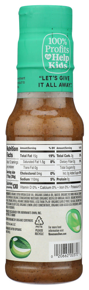 Newmans Own: Olive Oil Vinegar Dressing, 12 Oz