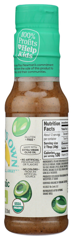 Newmans Own: Olive Oil Vinegar Dressing, 12 Oz