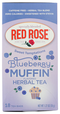 Red Rose: Blueberry Muffin Herbal Tea, 18 Bg