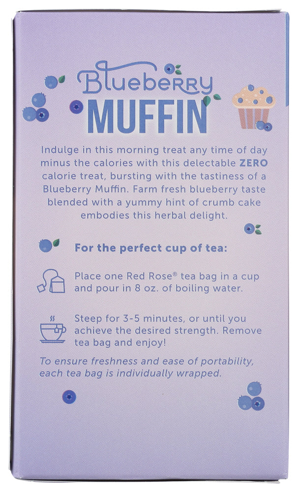 Red Rose: Blueberry Muffin Herbal Tea, 18 Bg