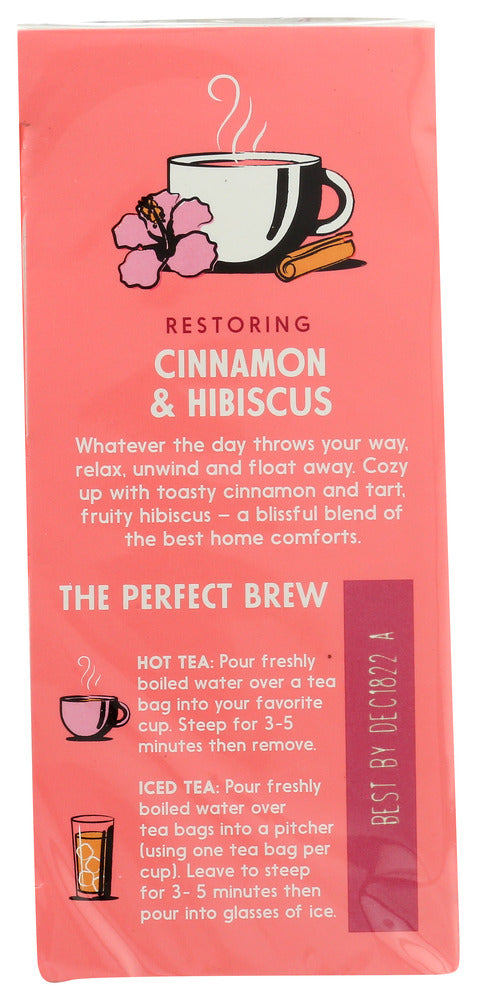 Salada: Cinnamon Hibiscus Herbal Tea, 20 Bg