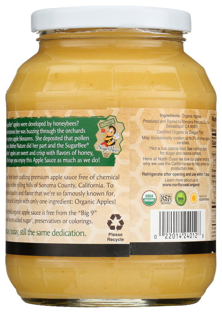 North Coast: Organic Sugarbee Applesauce, 24 Oz