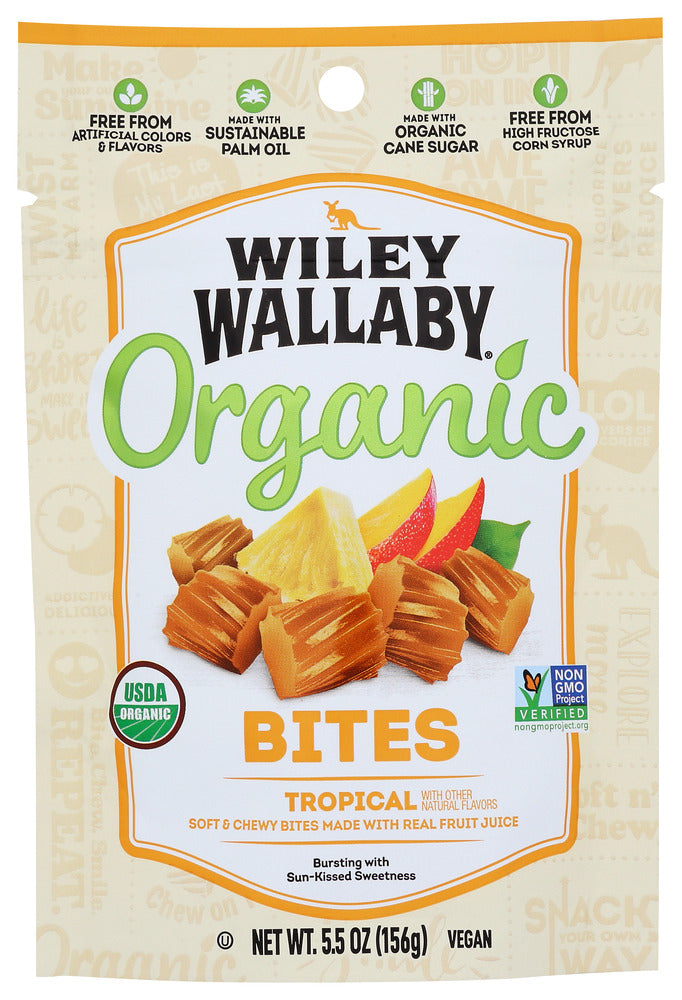 Wiley Wallaby: Organic Tropical Bites Candy, 5.5 Oz