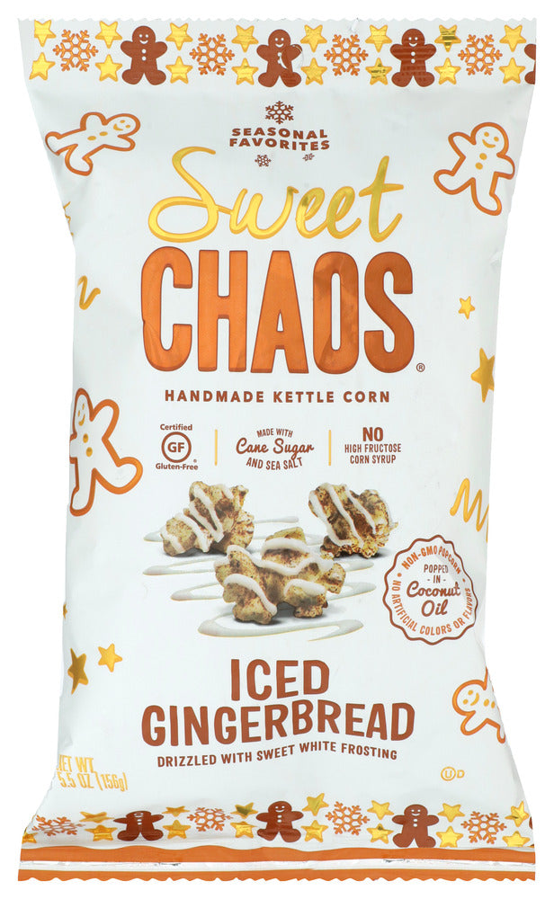 Sweet Chaos: Iced Gingerbread Drizzled Popcorn, 5.5 Oz