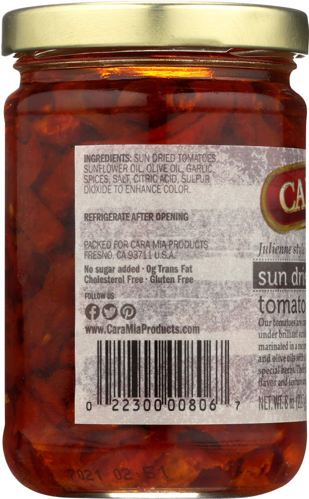 Cara Mia: Sun Dried Tomatoes, 8 Oz