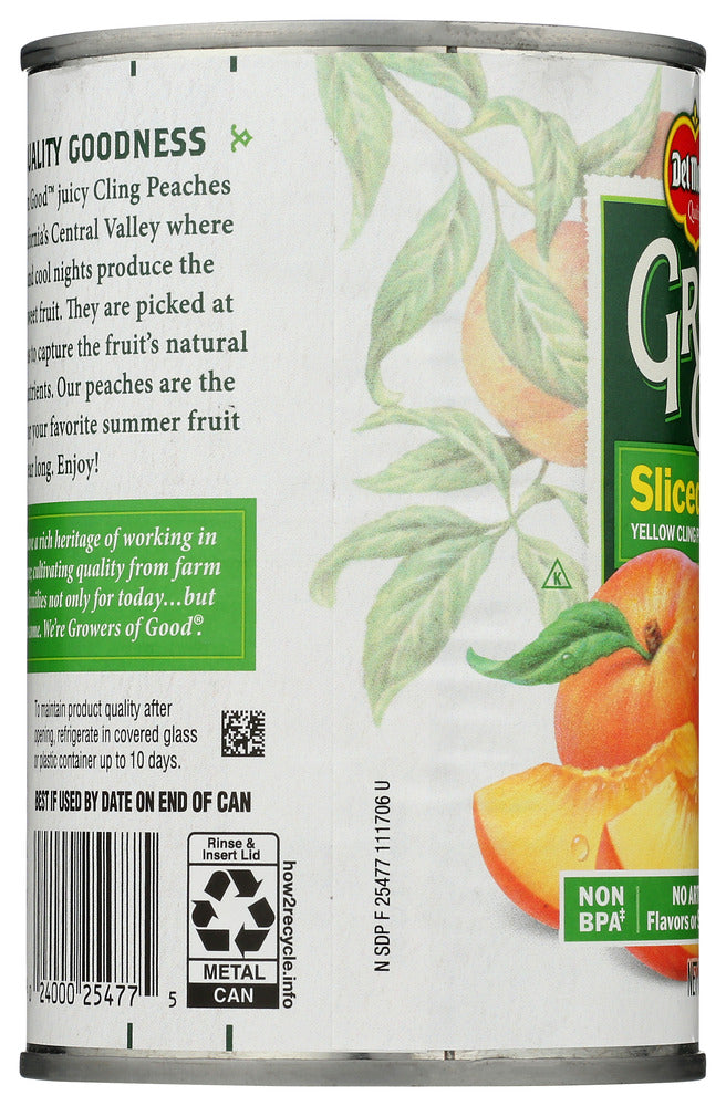 Del Monte: Peaches Sliced In Juice, 15 Oz