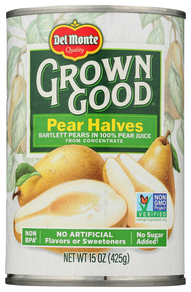 Del Monte: Pear Halves In Juice, 15 Oz