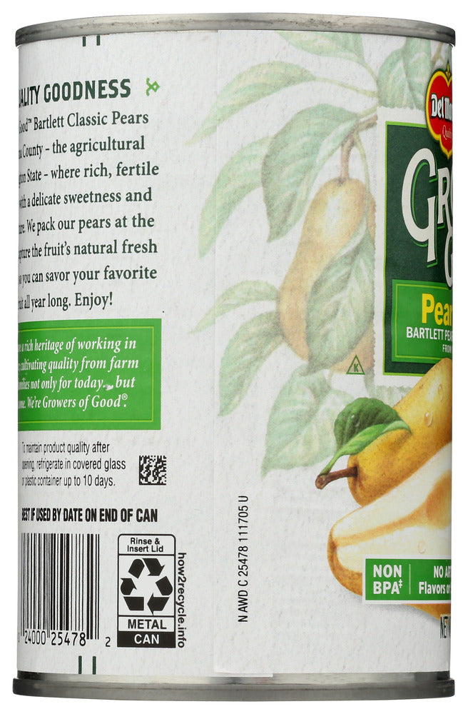 Del Monte: Pear Halves In Juice, 15 Oz