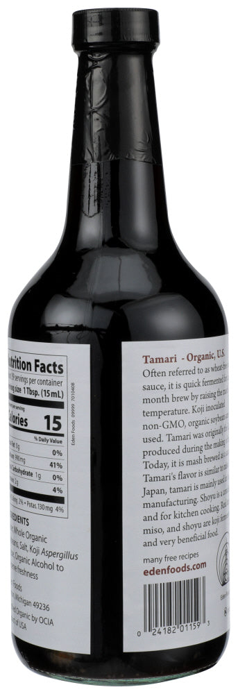 Eden Foods: Organic Tamari Soy Sauce Naturally Brewed, 20 Fo