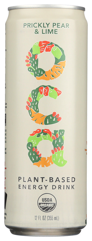 Oca: Prickly Pear Lime Energy Drink, 12 Fo