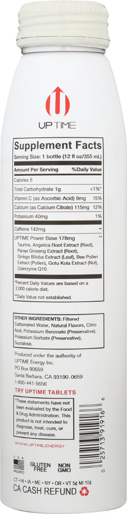 Uptime: Drink Energy Sugar Free, 12 Fo