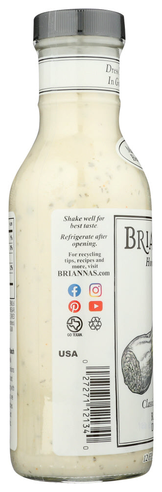 Briannas: Classic Buttermilk Ranch Dressing, 12 Oz