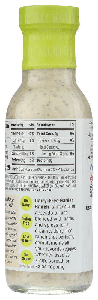 Briannas: Dairy Free Garden Ranch Avocado Oil Dressing, 10 Oz