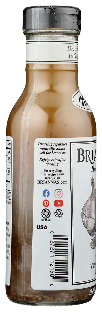 Briannas: Garlic Vinaigrette Dressing, 12 Oz