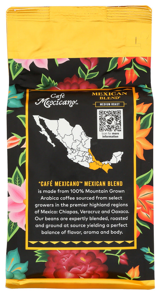 Cafe Mexicano: Coffee Grnd Mexican Bl, 12 Oz