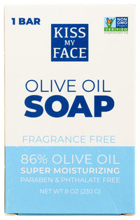 Kiss My Face: Soap Bar Olive Oil, 8 Oz