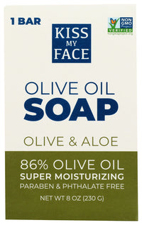 Kiss My Face: Soap Bar Olive & Aloe, 8 Oz