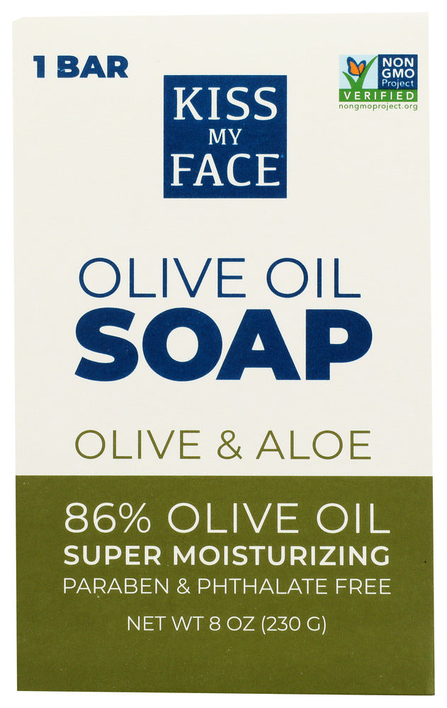 Kiss My Face: Soap Bar Olive & Aloe, 8 Oz