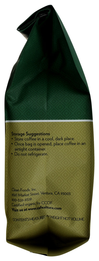 Cafe Altura: Organic Morning Blend Whole Bean Coffee, 1.25 Lb