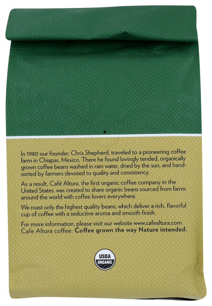 Cafe Altura: Coffee Bean Viennese Blend Organic Coffee, 1.25 Lb