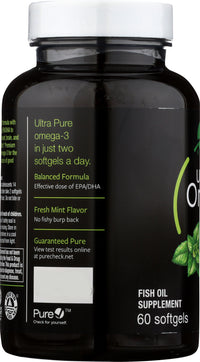 Natures Way: Omega 3 Ultra Mint, 60 Sg