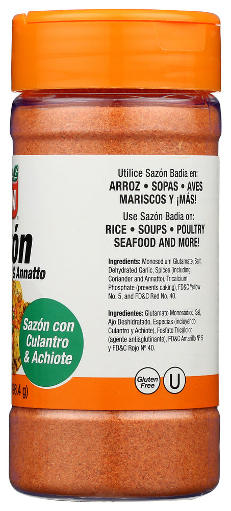 Badia: Sazon With Coriander And Annatto, 7 Oz