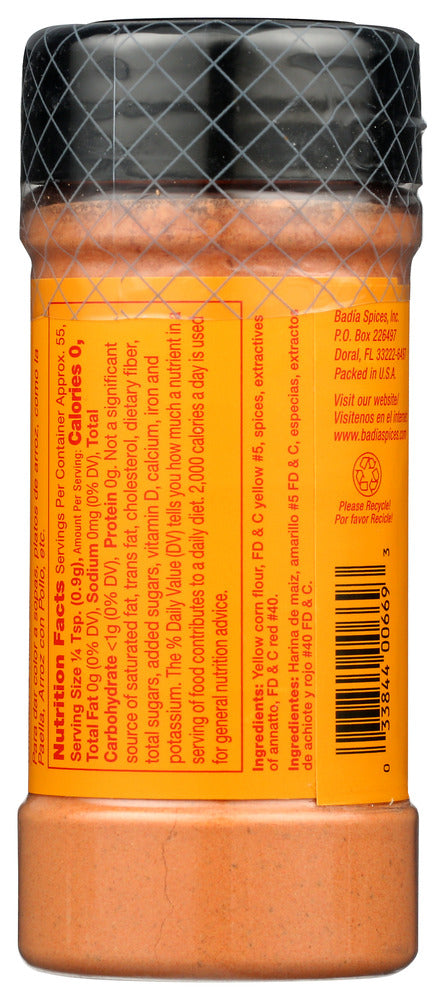 Badia: Yellow Coloring, 1.75 Oz