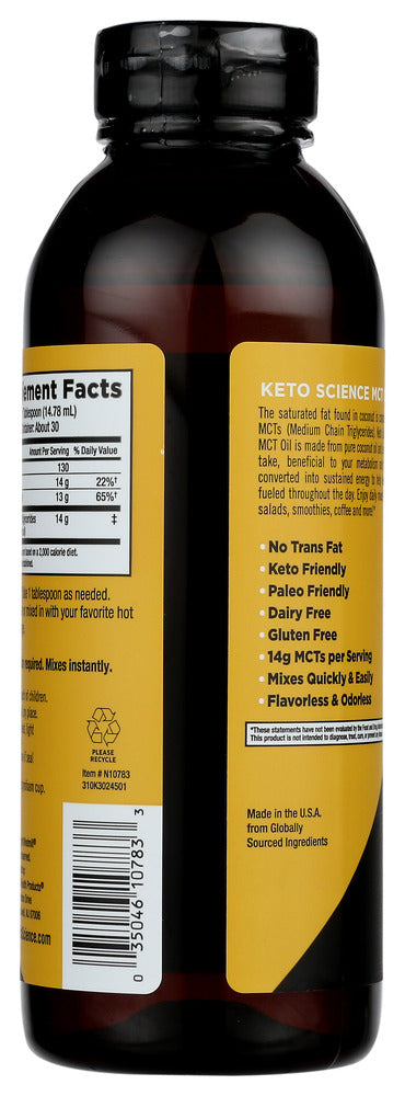 Keto Science: Mct Oil, 15 Fo