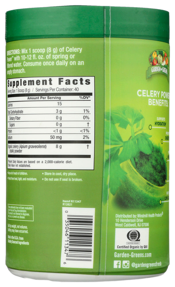 Garden Greens: Celery Powder, 11.3 Oz