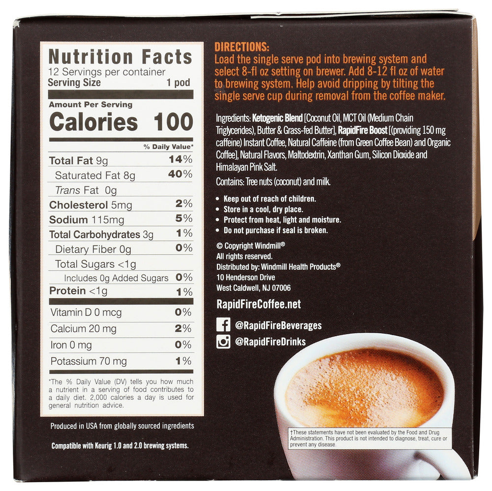 Rapid Fire: Coffee Crml Macchia 12Pc, 4 Pk