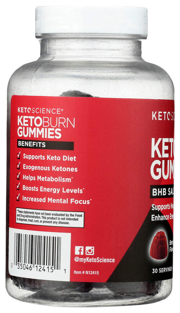 Keto Science: Keto Burn Bhb Gummies, 60 Ea