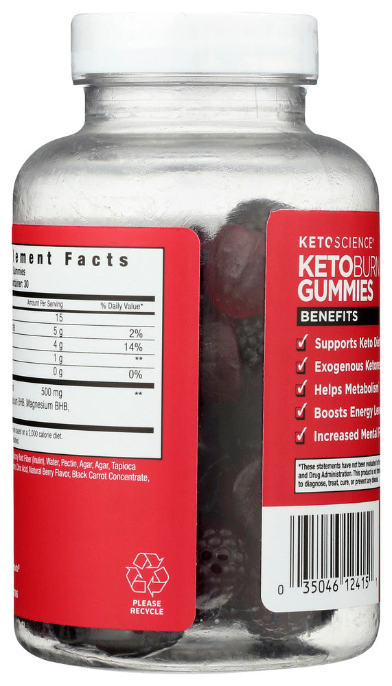 Keto Science: Keto Burn Bhb Gummies, 60 Ea