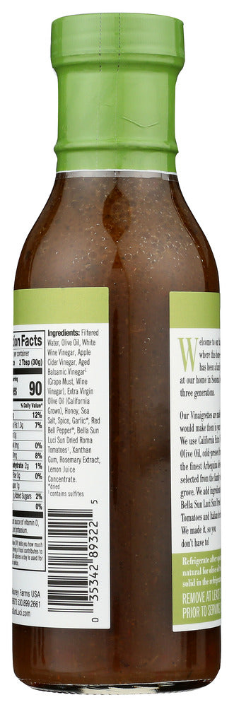 Bella Sun Luci: Vinaigrette Sonoma, 12 Oz